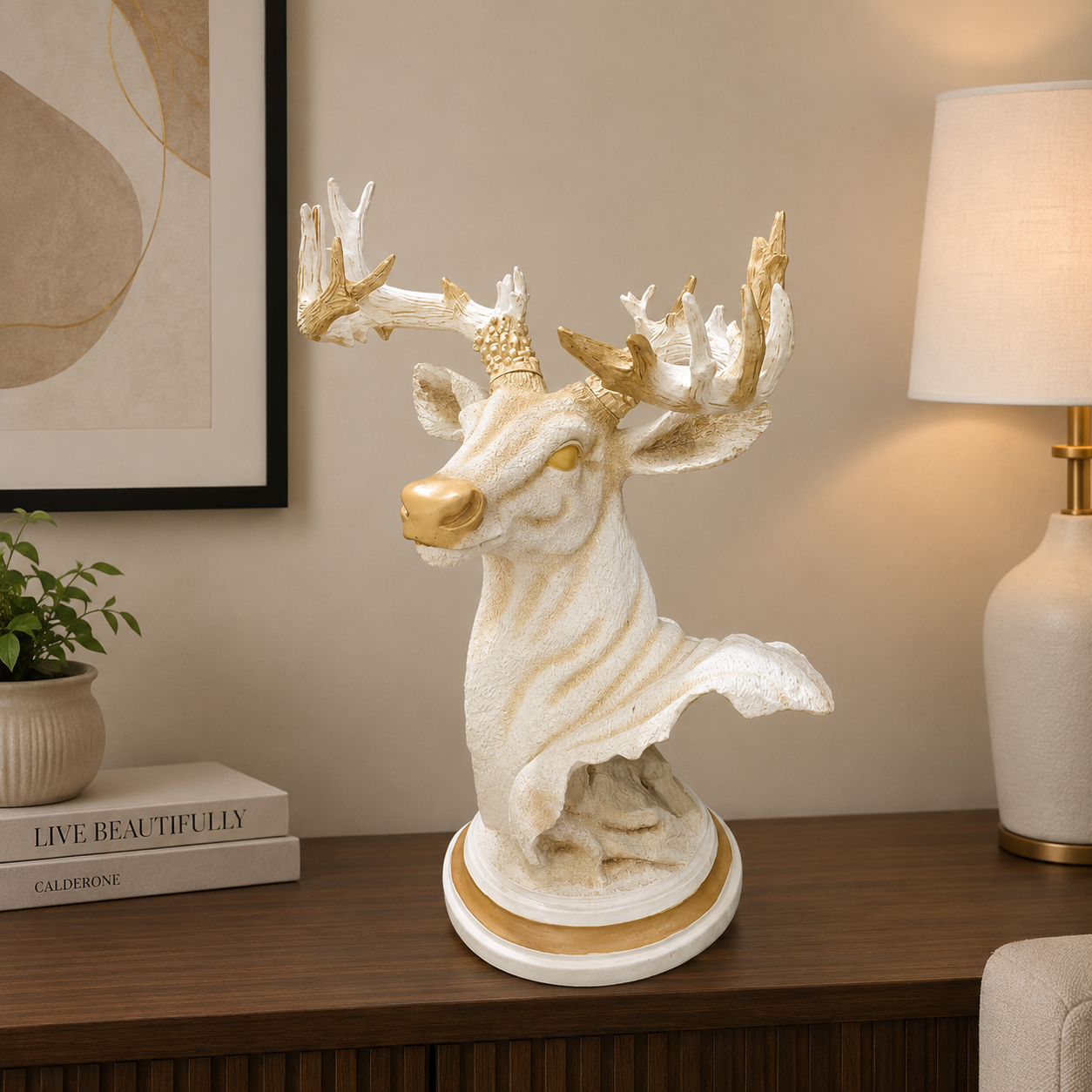 Royal Stag Deer Sculpture
