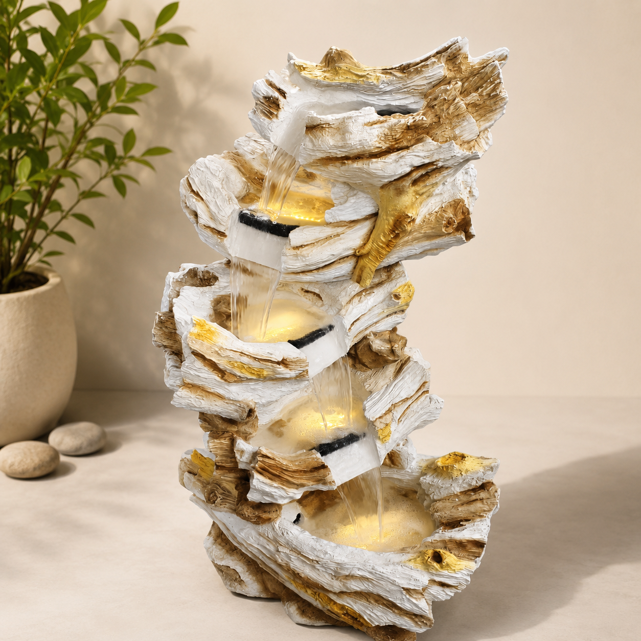 Modern Cascading Driftwood