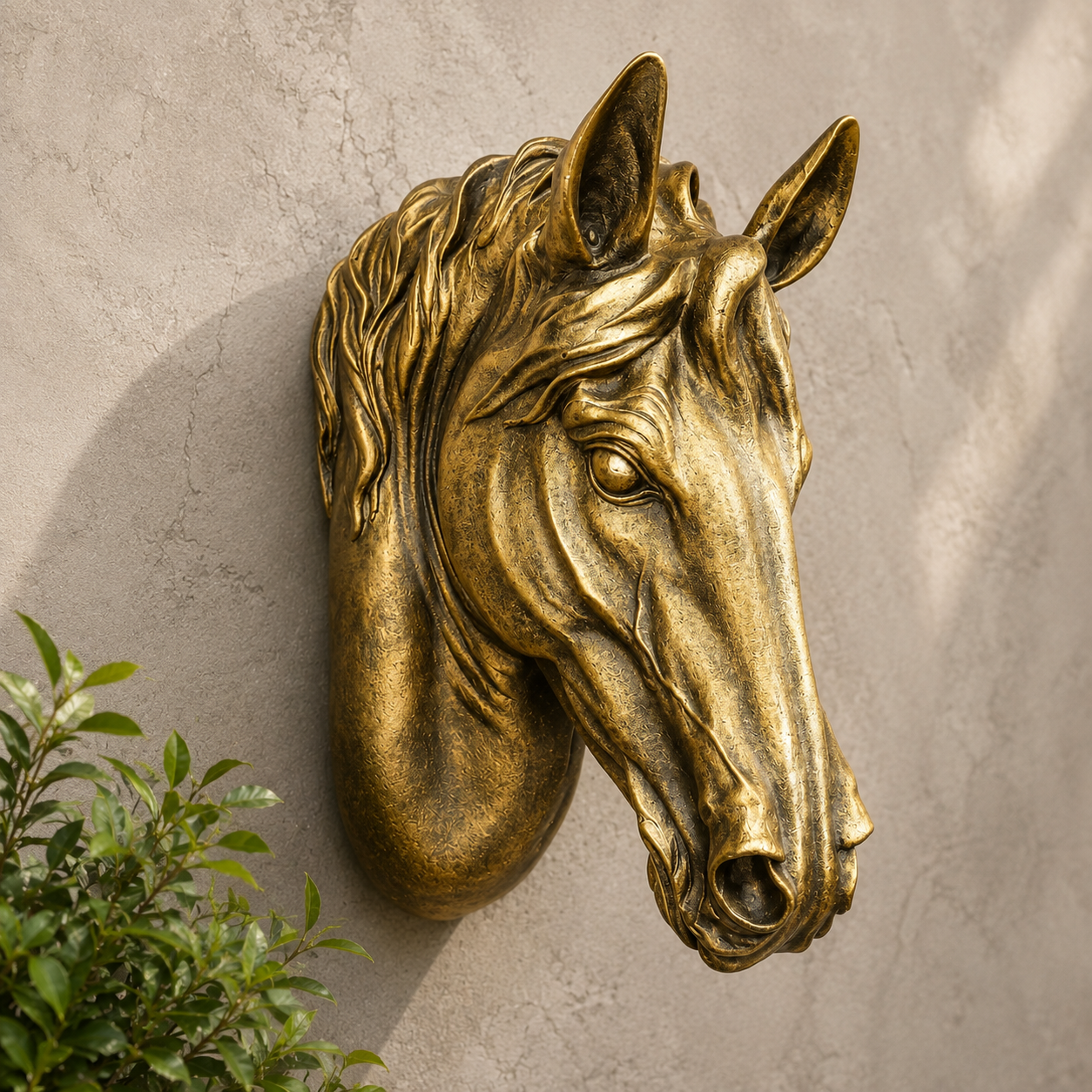 Luxury Horse Head Wall Sculpture