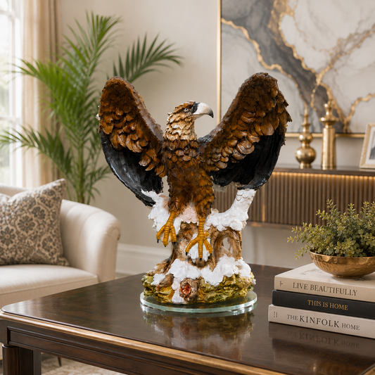 Majestic Soaring Eagle Sculpture