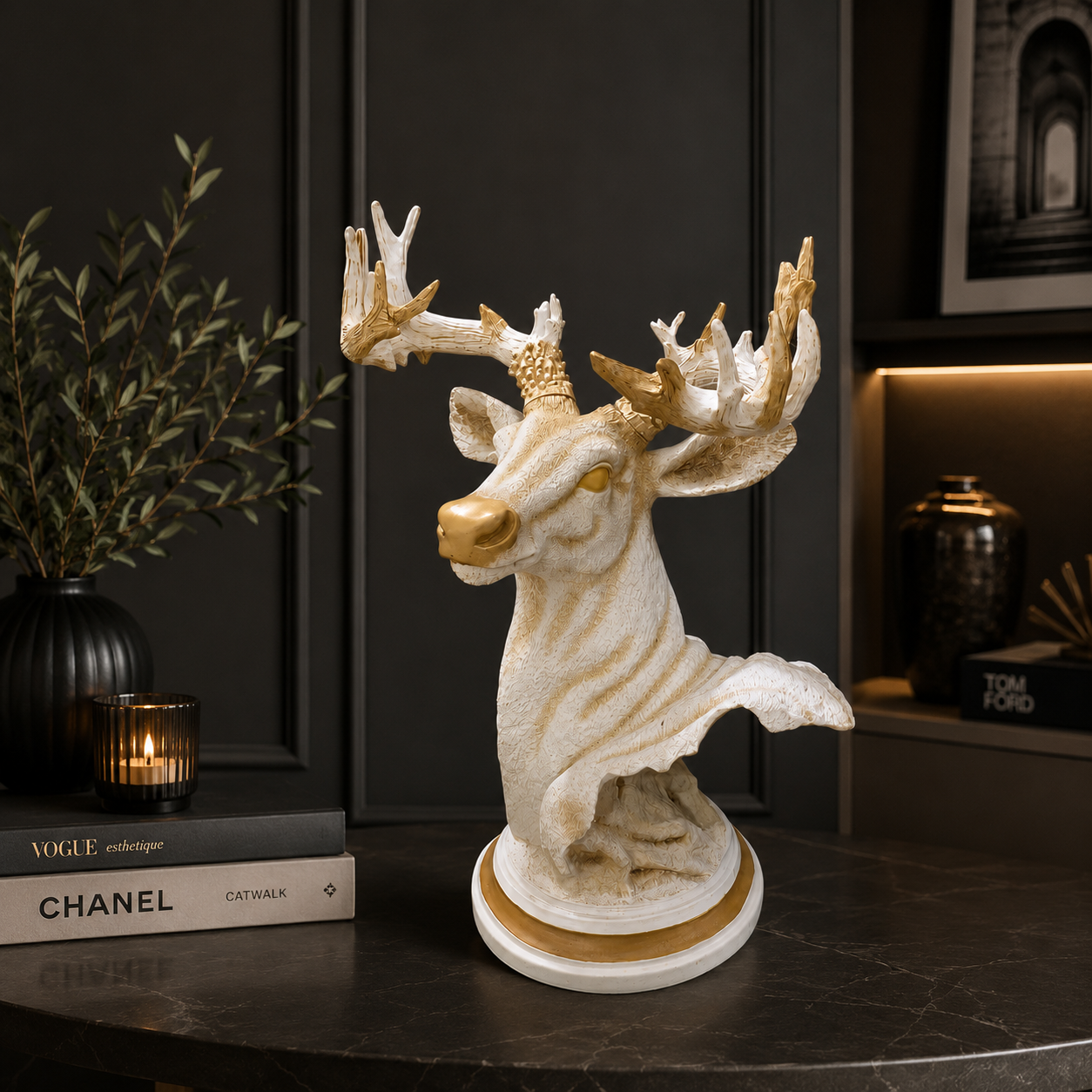 Royal Stag Deer Sculpture
