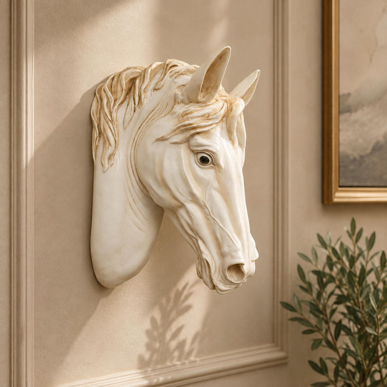 Luxury Horse Head Wall Sculpture