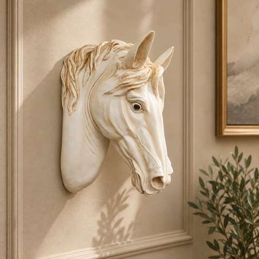 Luxury Horse Head Wall Sculpture