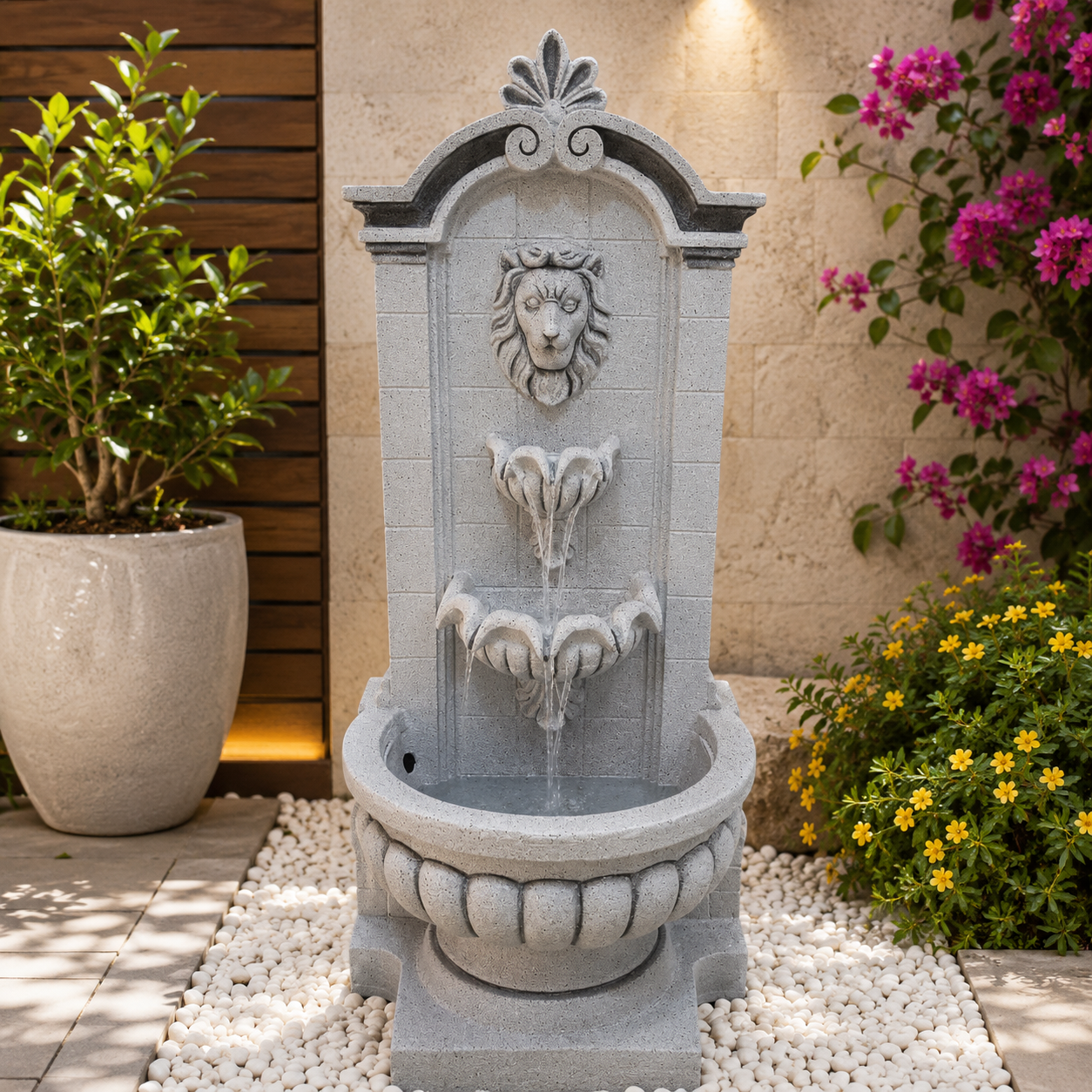 Classic Lion Wall Fountain