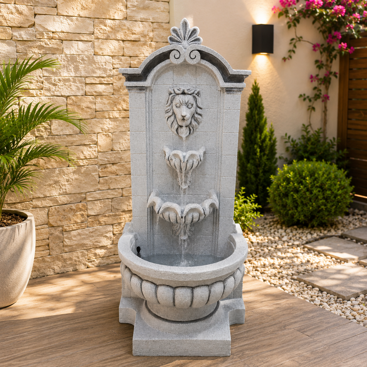 Classic Lion Wall Fountain