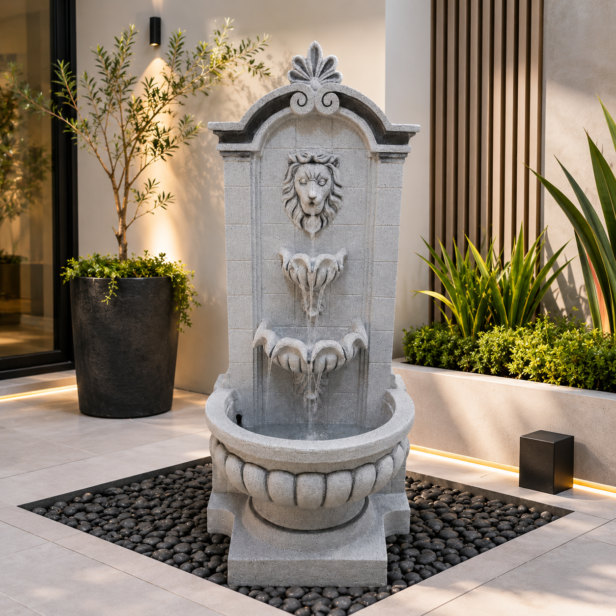 Classic Lion Wall Fountain