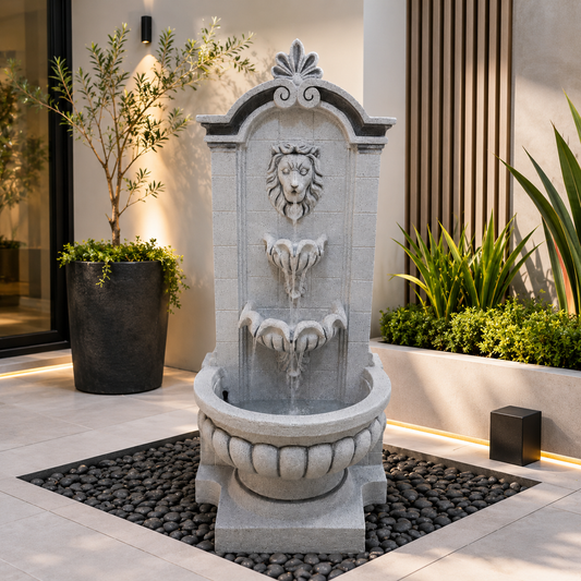 Classic Lion Wall Fountain