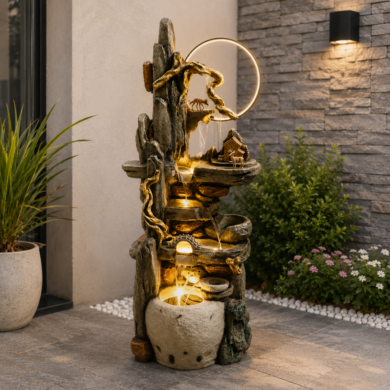 Enchanted LED Tree Water Fountain