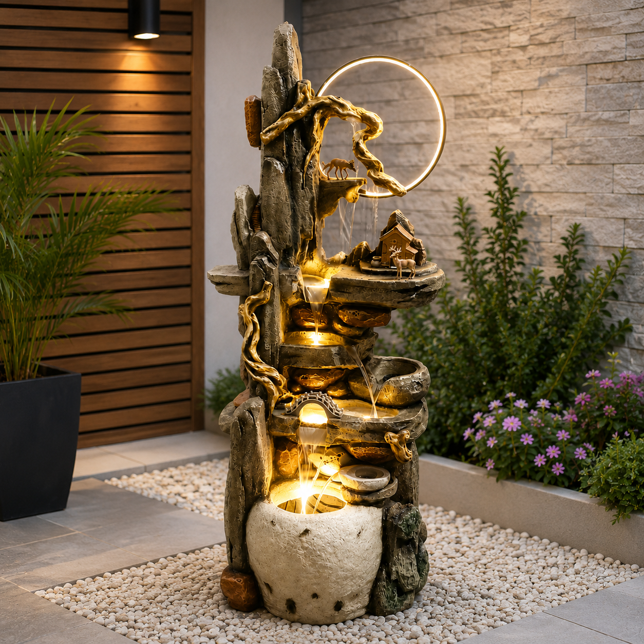 Enchanted LED Tree Water Fountain