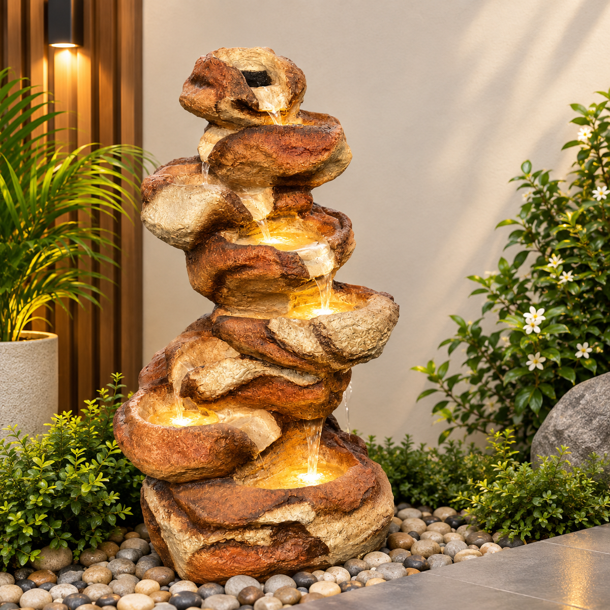 Amber Stonefall Water Fountain