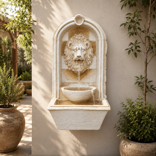 Classic Lion Head Wall Mounted Fountain