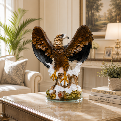Majestic Soaring Eagle Sculpture