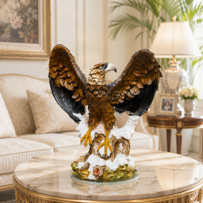 Majestic Soaring Eagle Sculpture