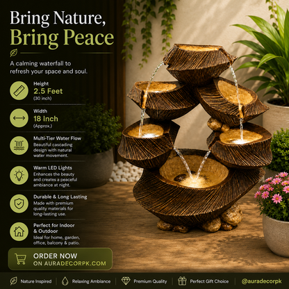 Harmony Flow Decorative Water Fountain