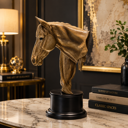 Majestic Horse Head Sculpture