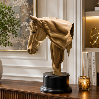 Majestic Horse Head Sculpture