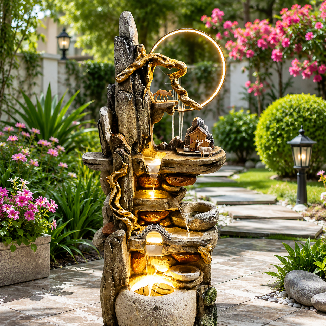 Enchanted LED Tree Water Fountain